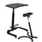 Brody Adjustable Desk Brody SitStand Desk, Gray, 20" D X 29.44" H, 26" W X Melamine Laminate, Gray 1900GY - alternate 4